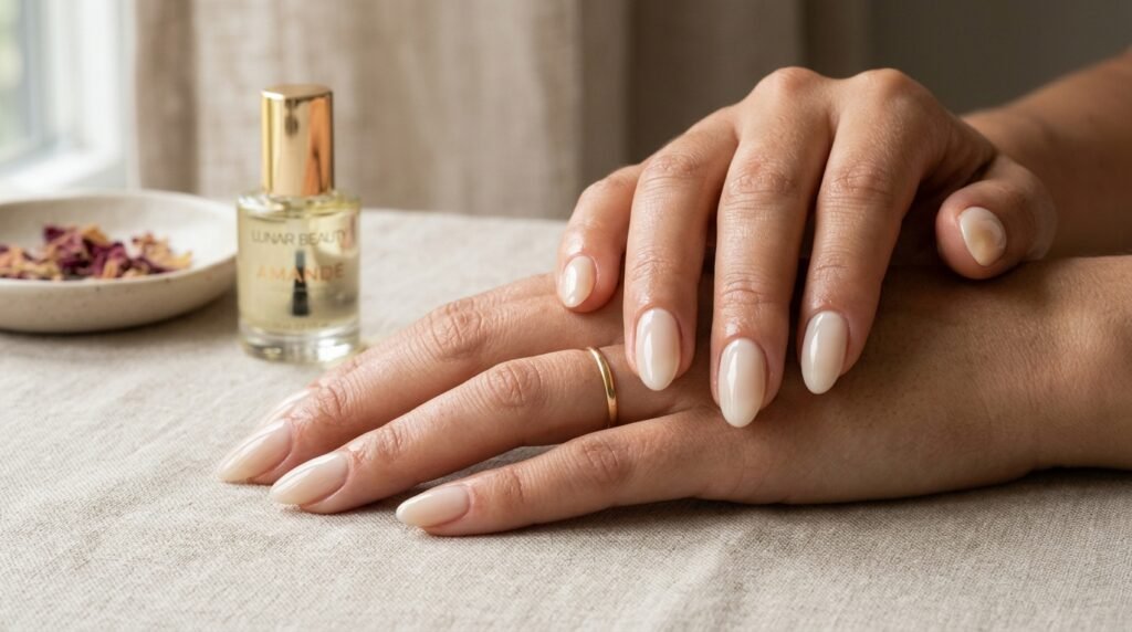 almond milk nails