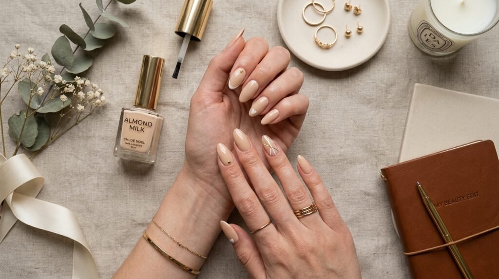 almond milk nails