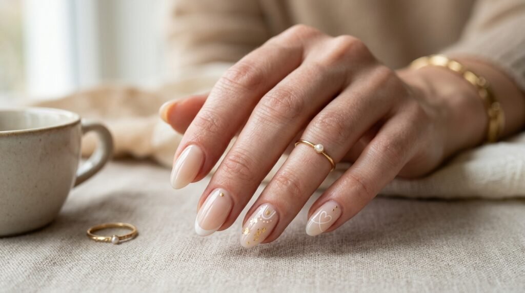 almond milk nails