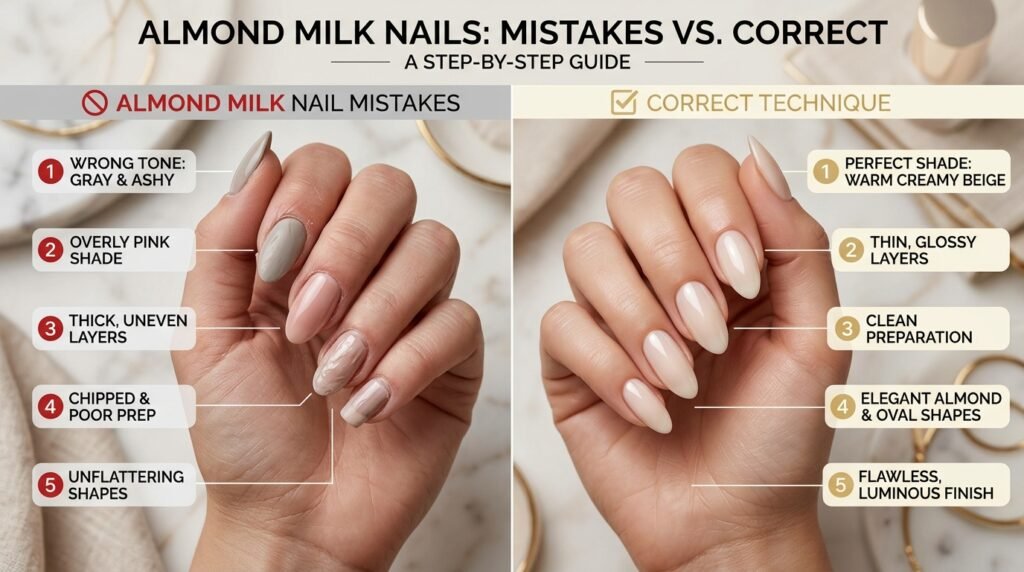 almond milk nails