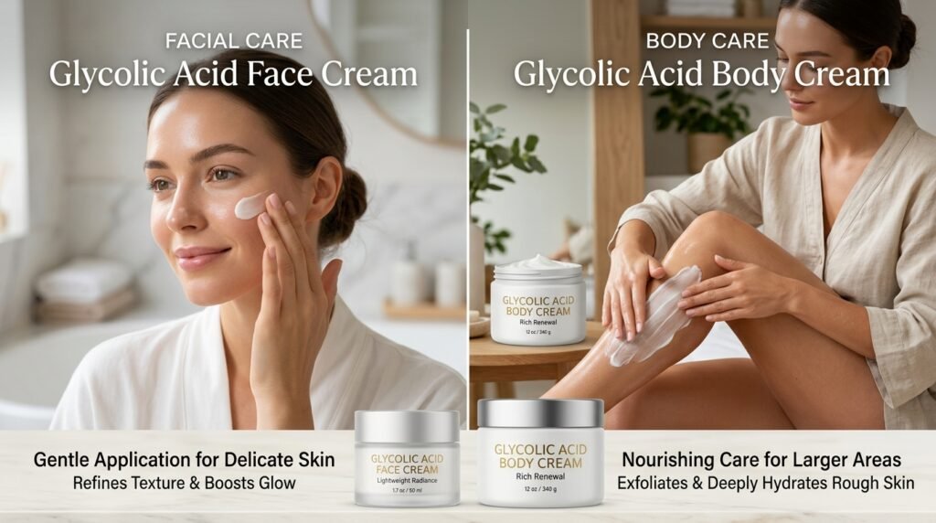 body cream glycolic acid