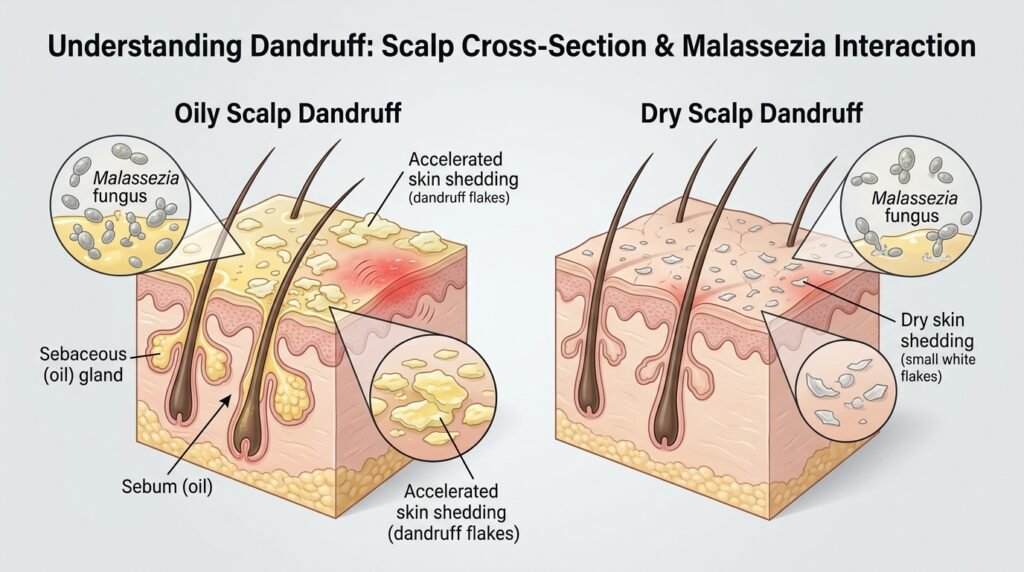 can dandruff cause alopecia