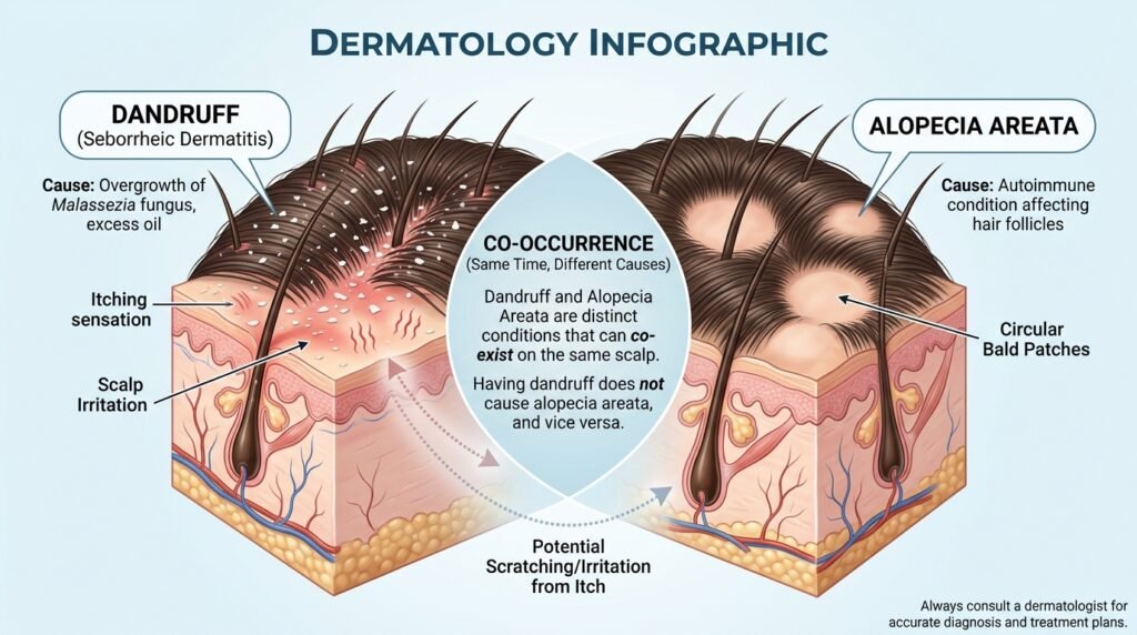 can dandruff cause alopecia