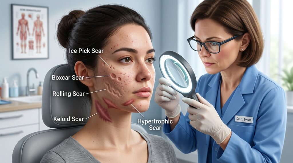 dermatologist on acne scars​