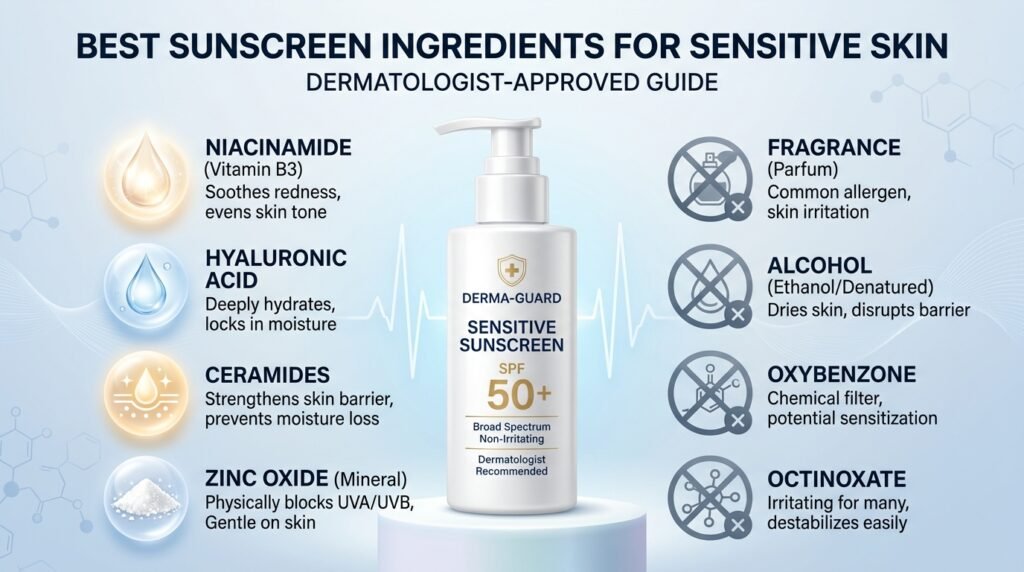dermatologist-recommended sunscreen for sensitive skin