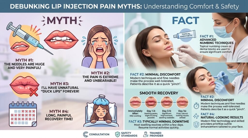 do lip injections hurt