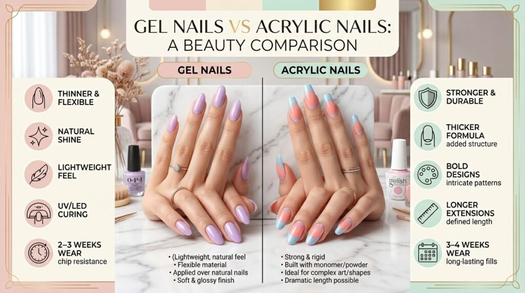 gel vs acrylic nails