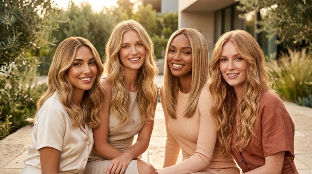 hair shades for warm skin tones​