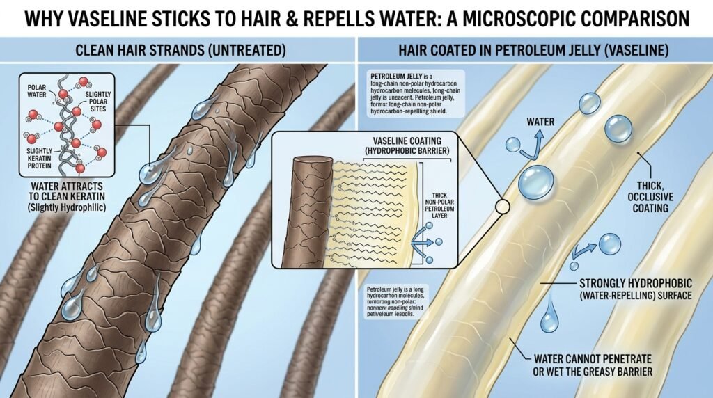 how do you remove vaseline from hair