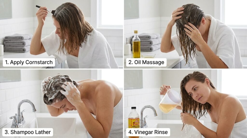how do you remove vaseline from hair