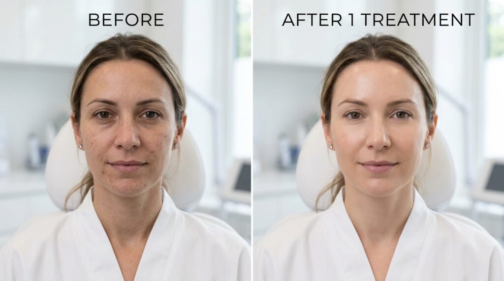 microneedling before and after
