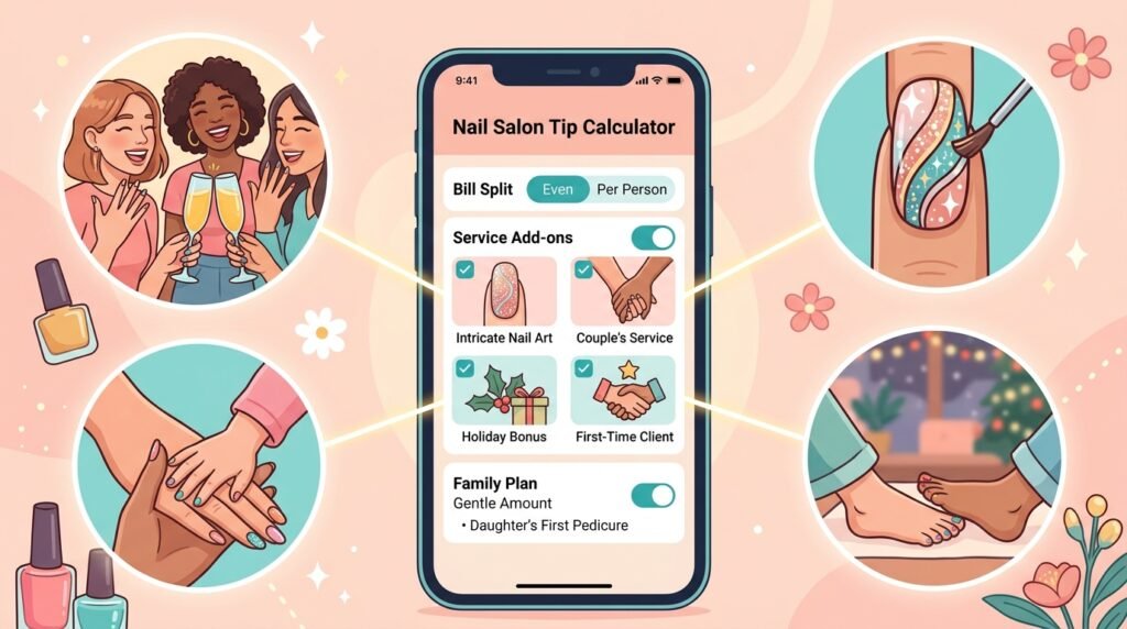 nail salon tip calculator