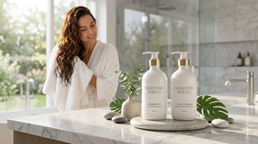 saltair - moisture bound haircare set shampoo