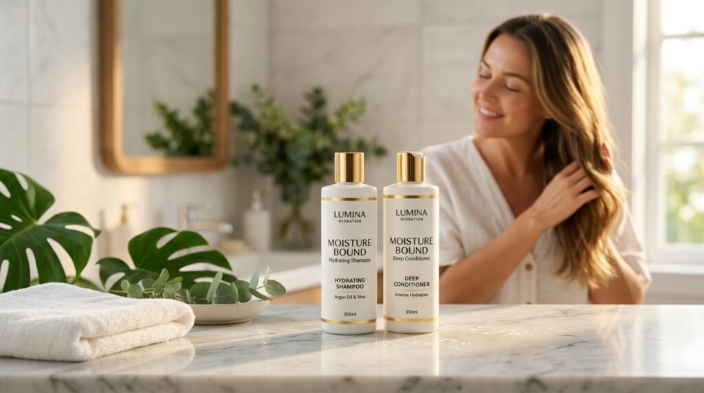 saltair - moisture bound haircare set shampoo