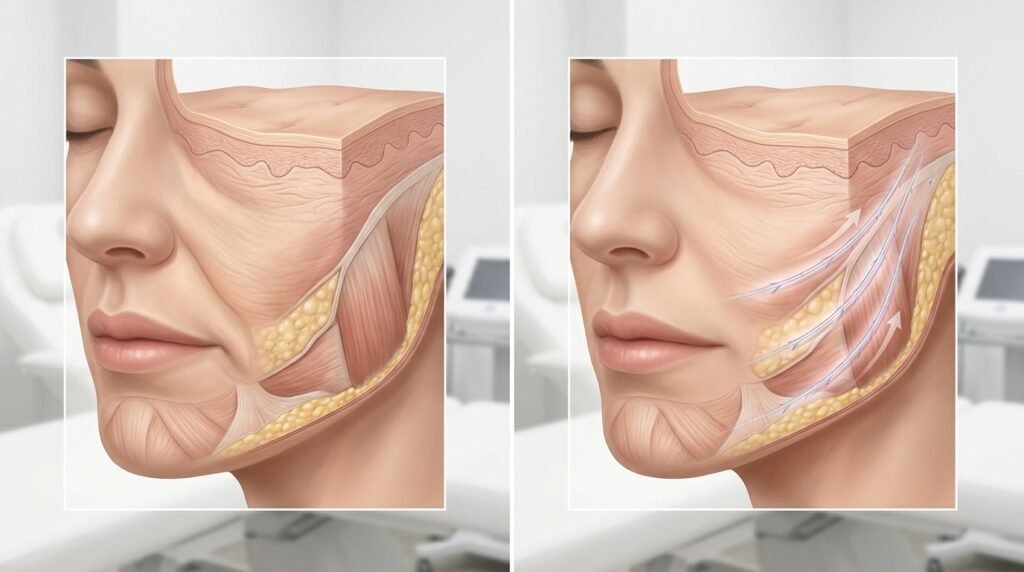 thread lift before and after