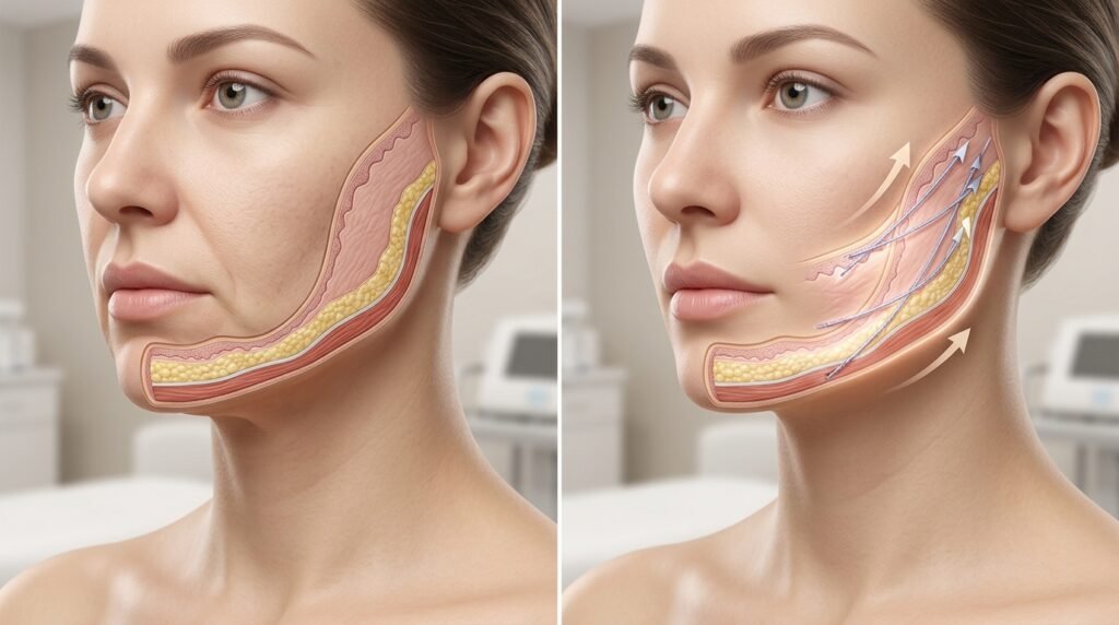 thread lift before and after