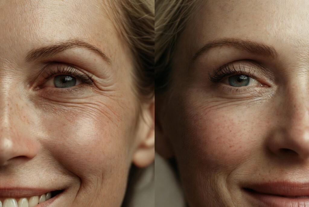 Botox Before and After Eyes Crows Feet and Wrinkle Reduction