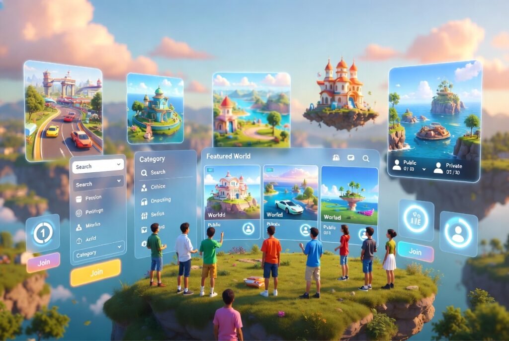 Exploring and Joining Worlds in PlayMyWorld Latest Gaming