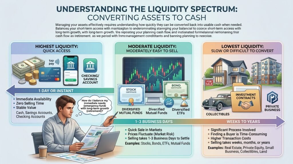 which investment has the least liquidity?
