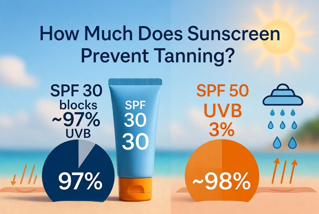 How Much Does Sunscreen Prevent Tanning