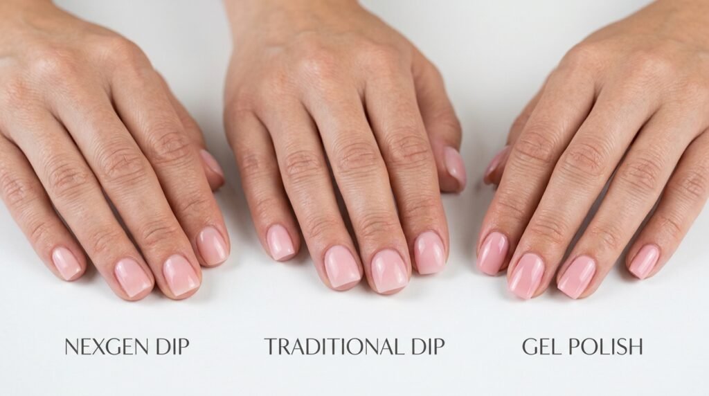 Nexgen Nails vs Dip Powder and Nexgen Nails vs Gel