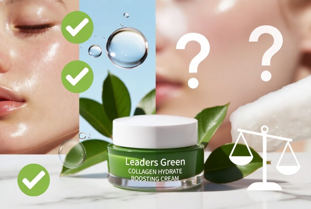 Pros and Cons of Leaders Green Collagen Hydrate Boosting Cream