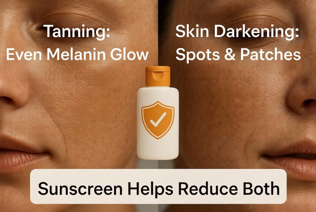 Skin Darkening vs Tanning Key Differences