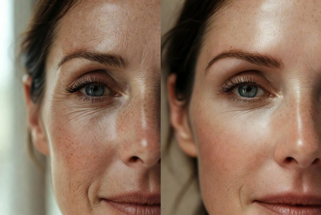 Specific Dosage Examples 20 Units and 40 Units of Botox Before and After Eyes
