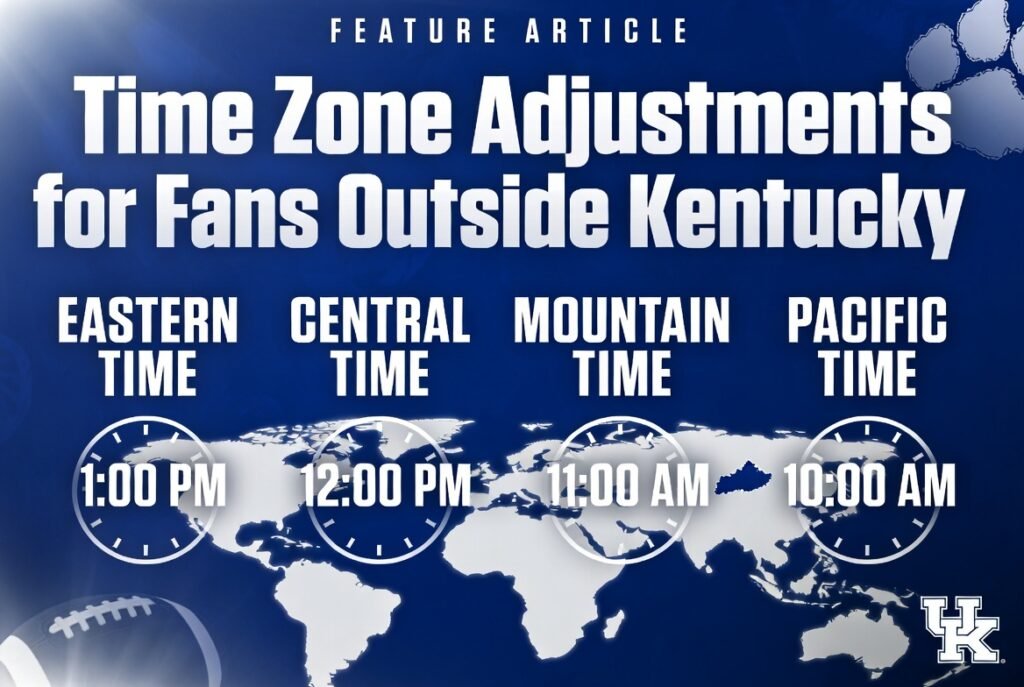 Time Zone Adjustments for Fans Outside Kentucky