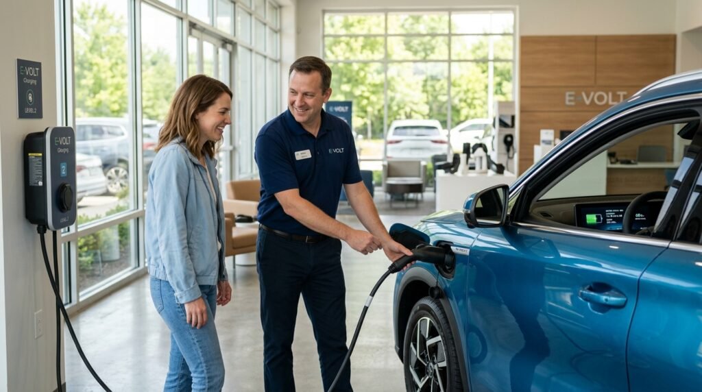 Unique Angle Electric and Hybrid Vehicle Test Drive Scheduling Differences
