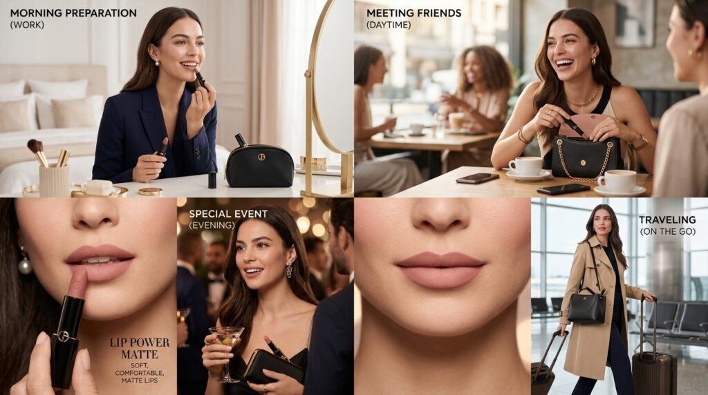 armani beauty lip power matte lipstick