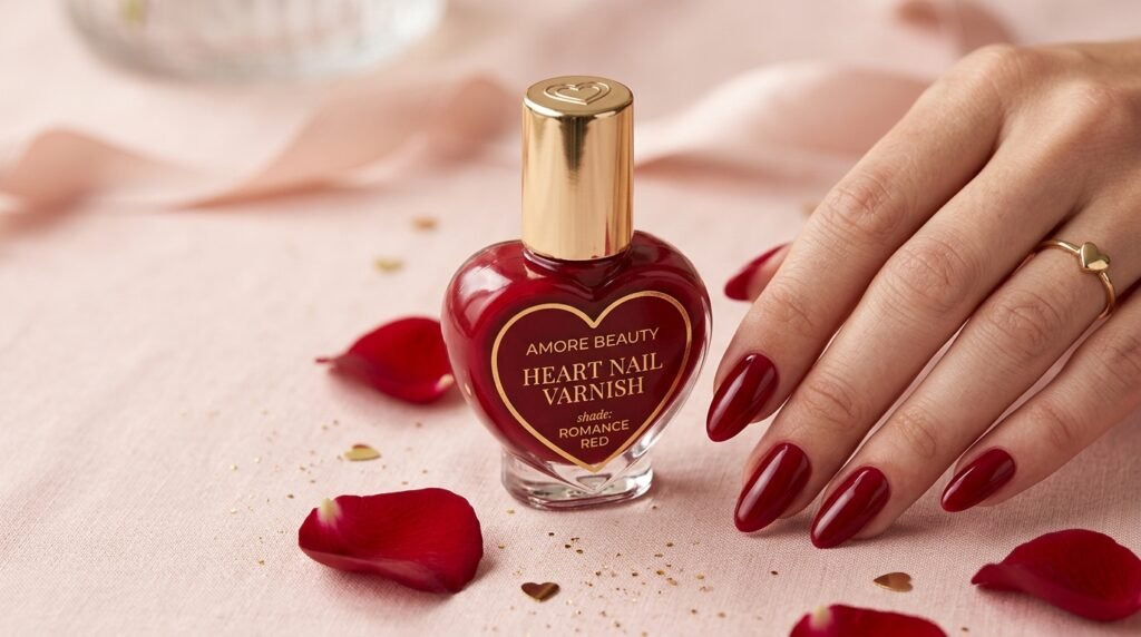 heart nail varnish