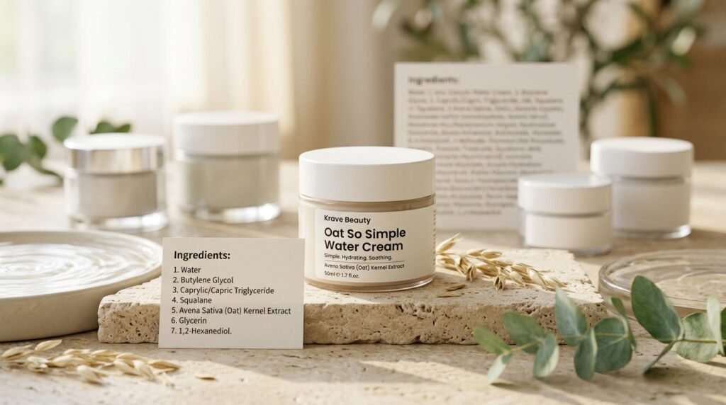 krave beauty oat so simple water cream