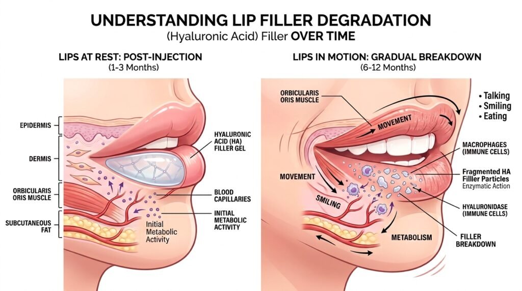 lip injections how long does it last