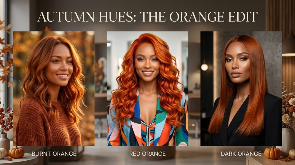 orange dyed hair