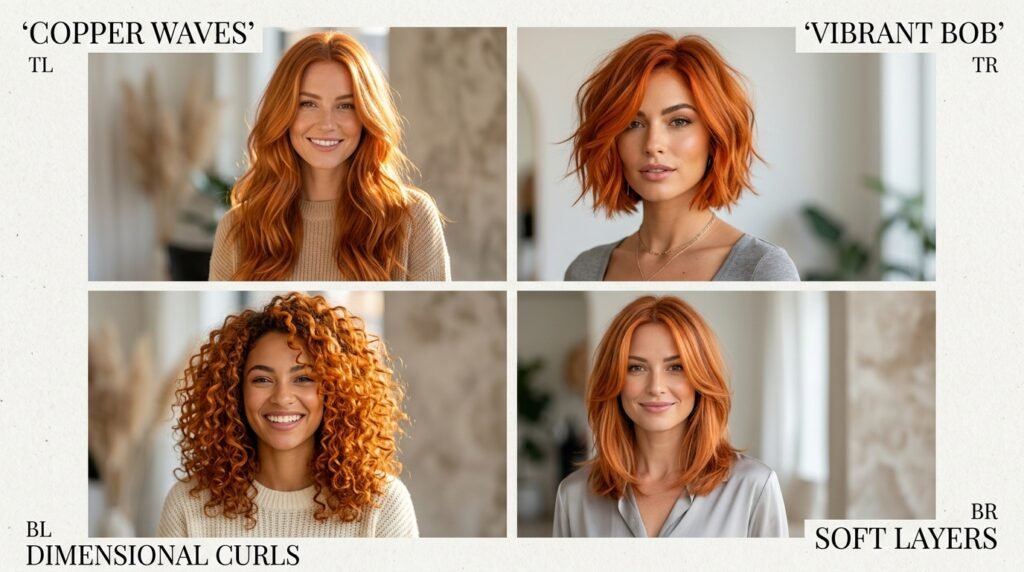 orange dyed hair