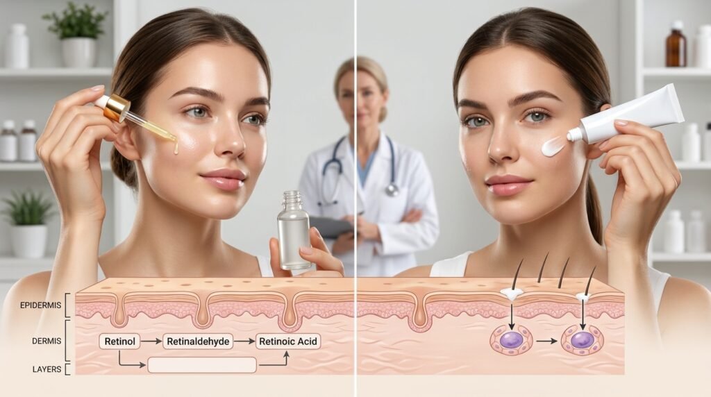 retinol vs tretinoin