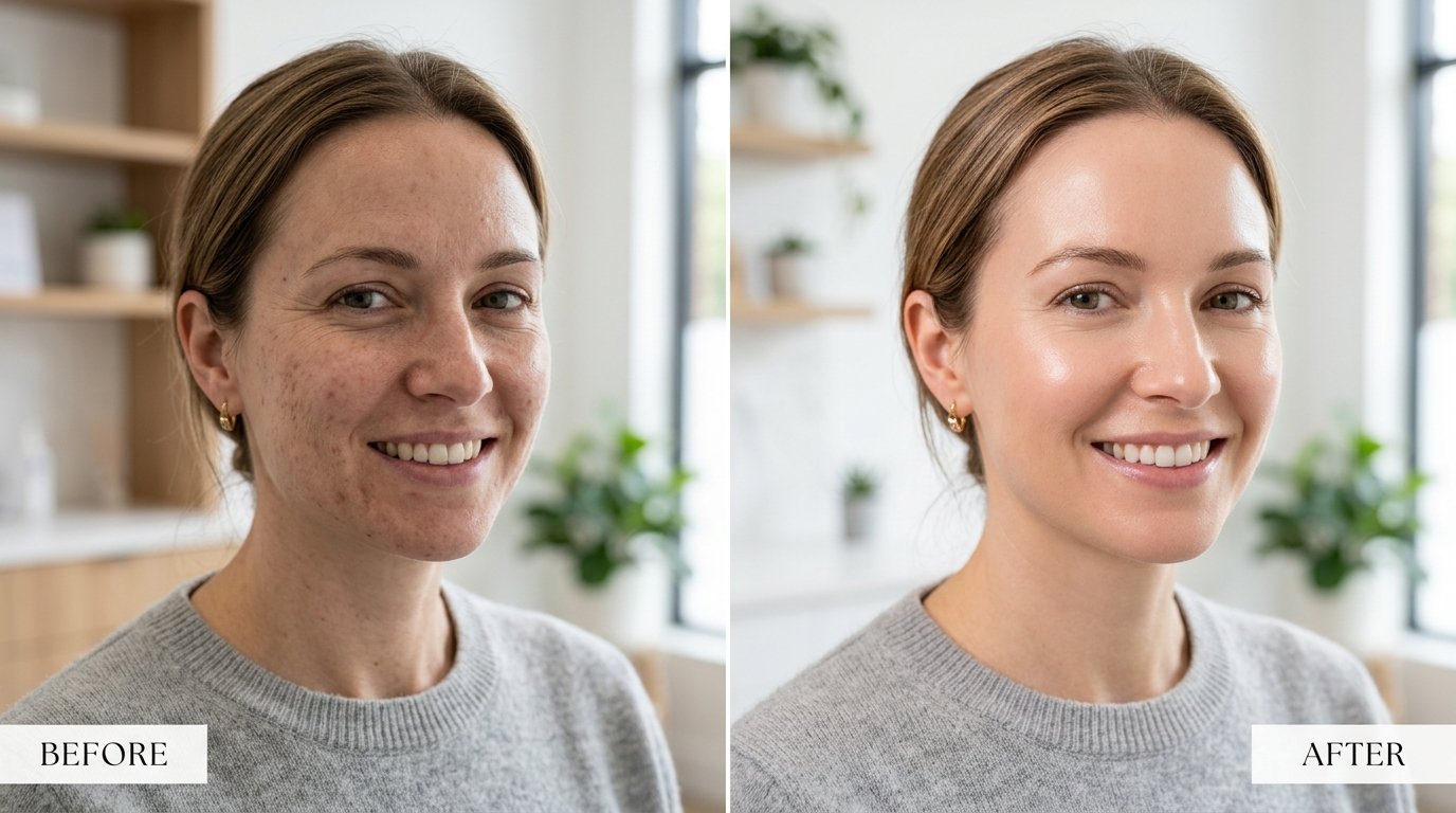 microneedling before and after