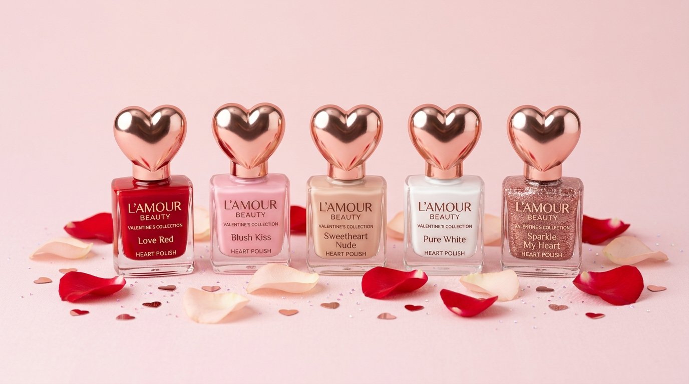 heart nail varnish