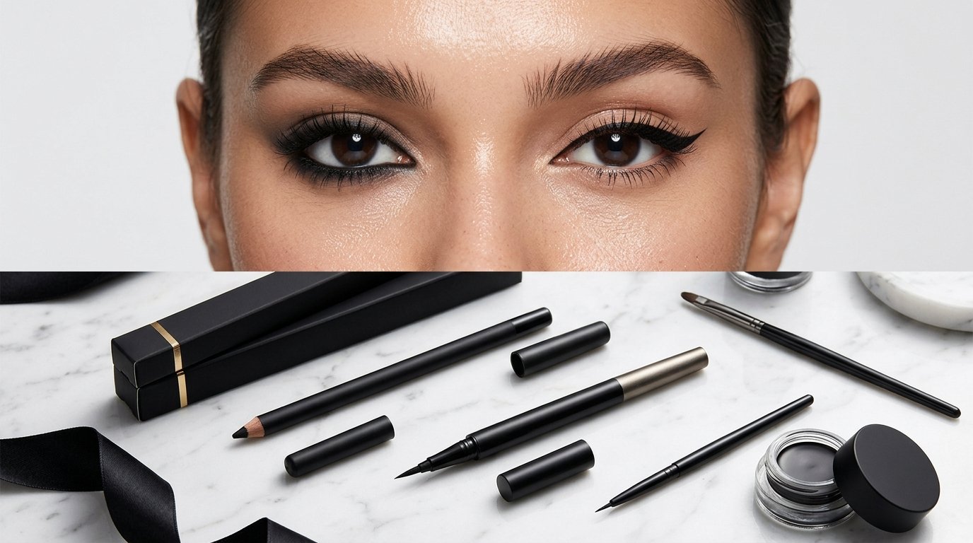 kajal and eyeliner