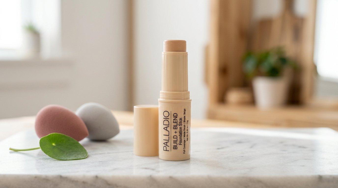 Palladio Build + Blend Foundation Stick – Full Coverage, Blendable Makeup