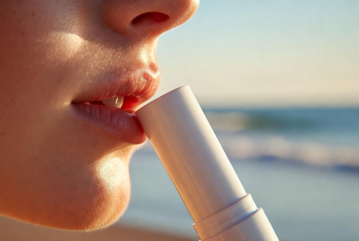 sunburned lips