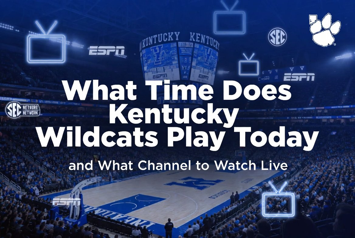 what time does kentucky wildcats play today and what channel