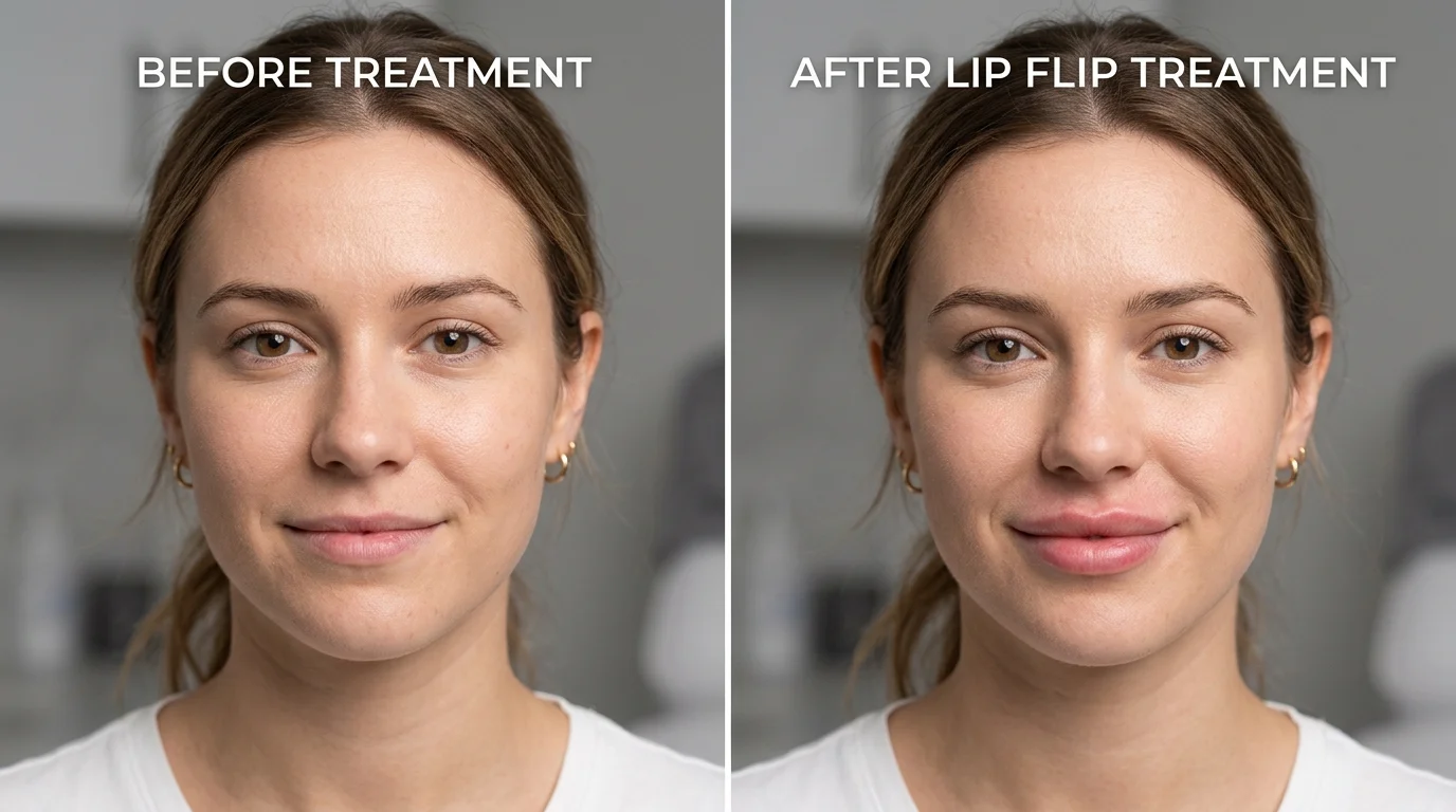 lip flip before and after​