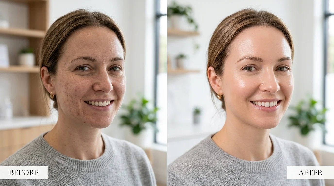 microneedling before and after