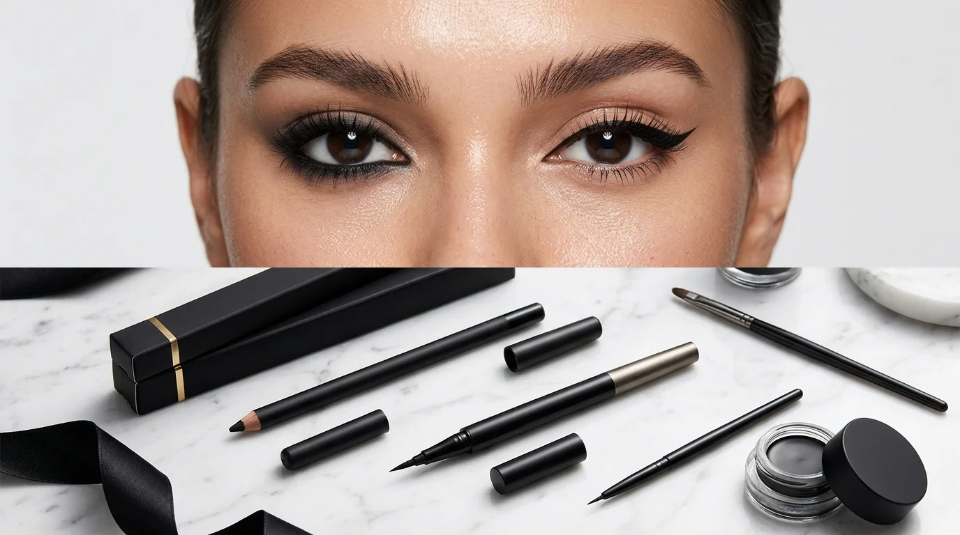 kajal and eyeliner