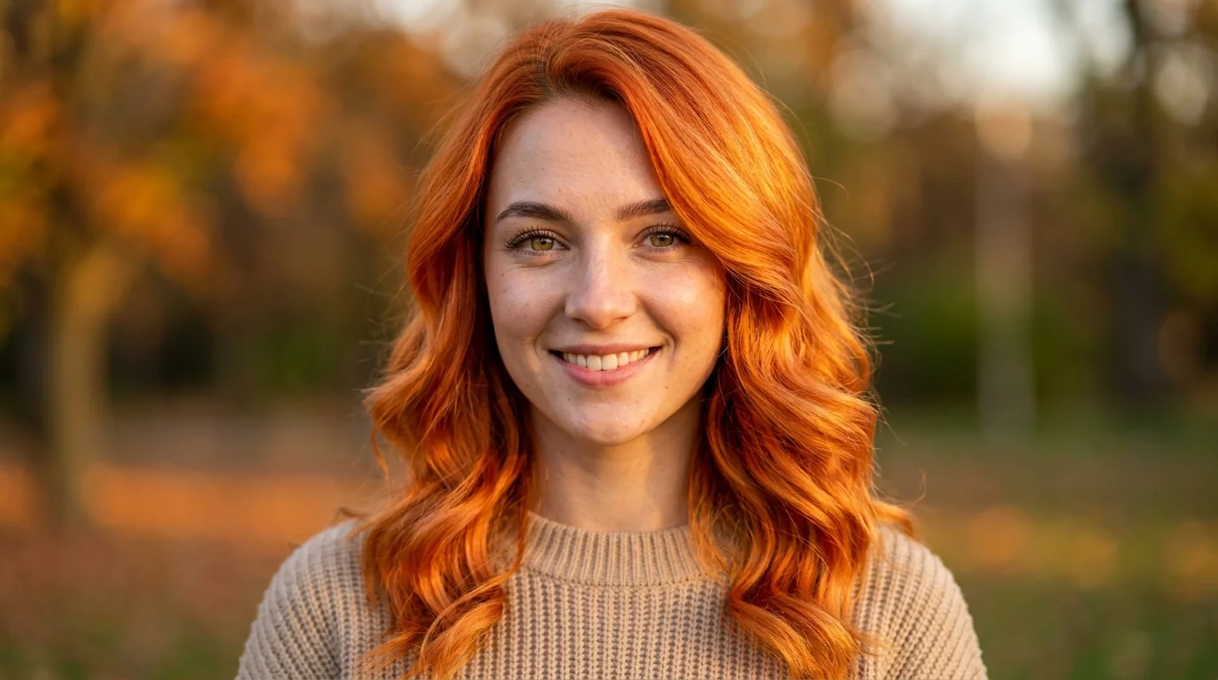 orange dyed hair