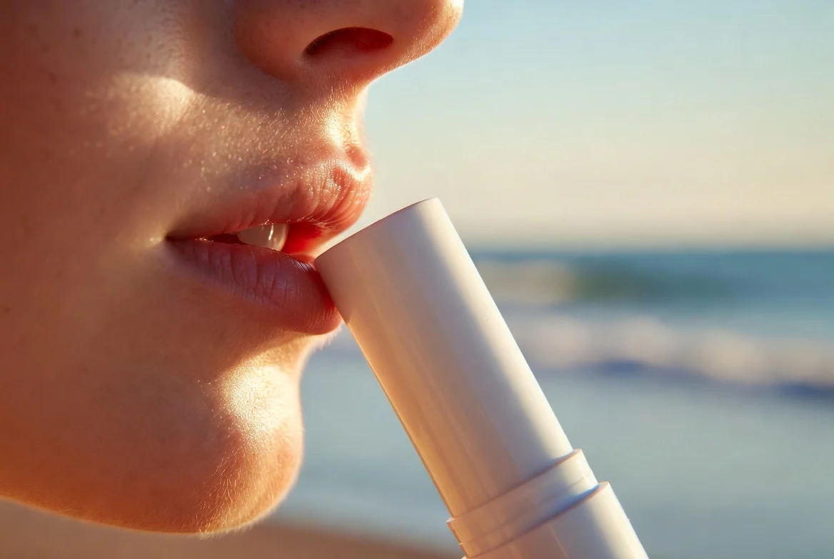 sunburned lips