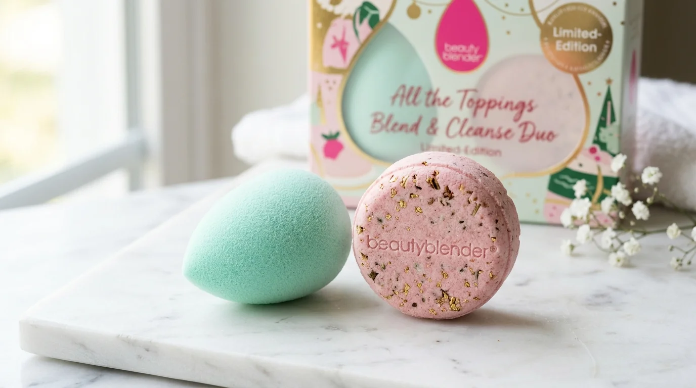 beautyblender all the toppings blend & cleanse duo