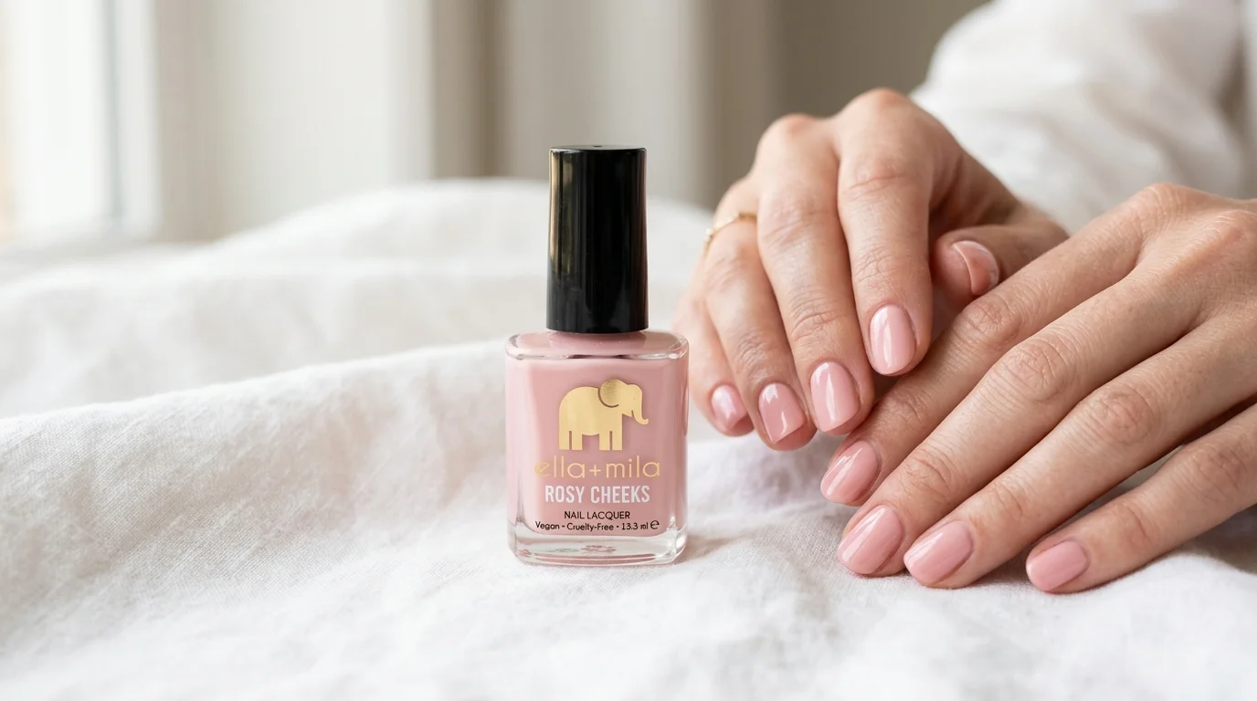 ella+mila nail polish mommy collection rosy cheeks